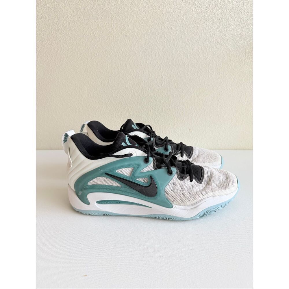 Nike KD 15 "Mariners" FJ1216-100 "White/Teal" Men's Basketball Shoes size 12
